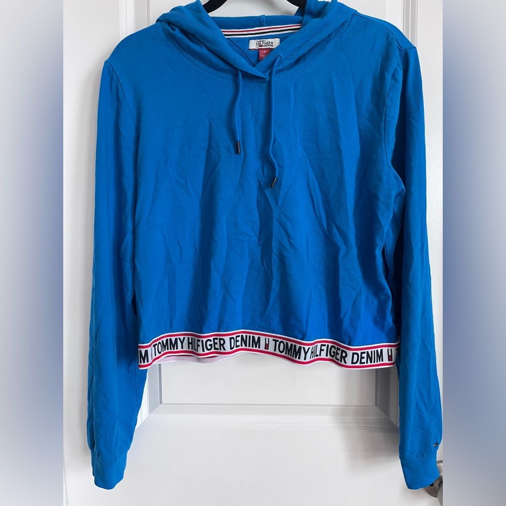Tommy Hilfiger Denim Vibrant Blue women’s Pullover Hoodie size medium
